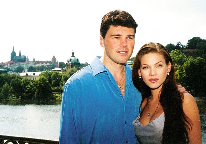 Andrea Verešová a Jaromír Jágr